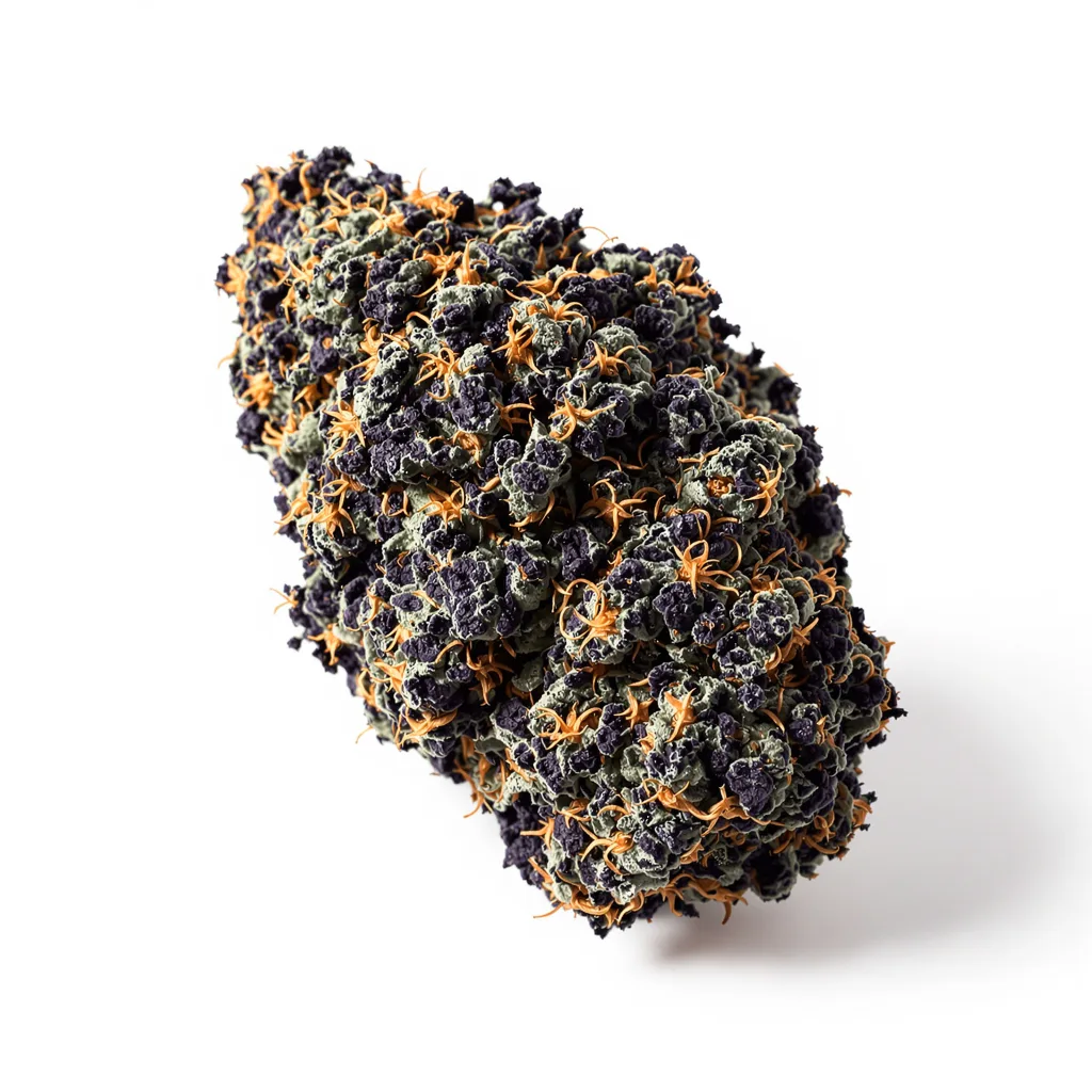 Dream Queen 76% indica / 24% sativa flower with visible trichomes