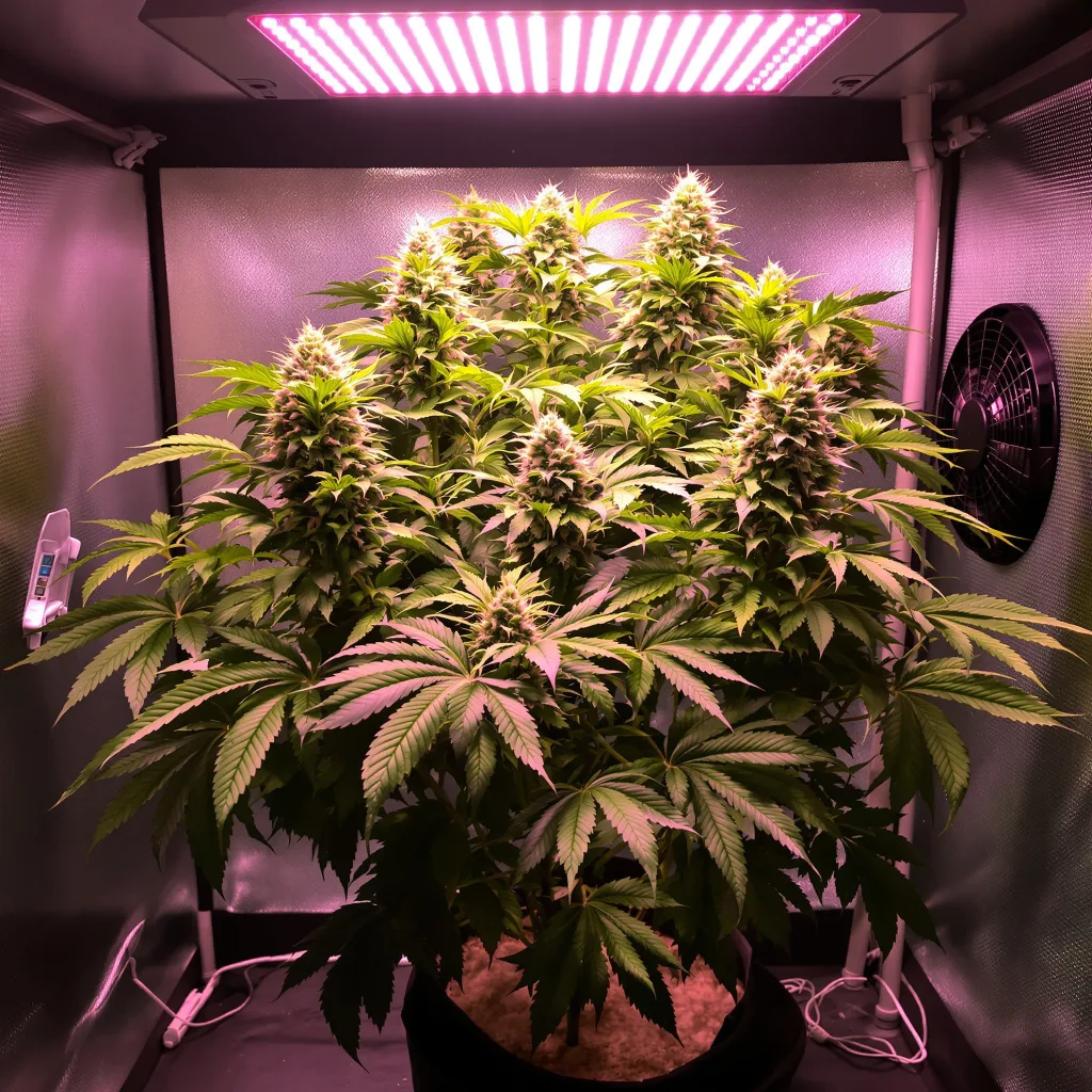 Dutch Kush cannabis plant in flowering stage — 70–110 cm autoflower