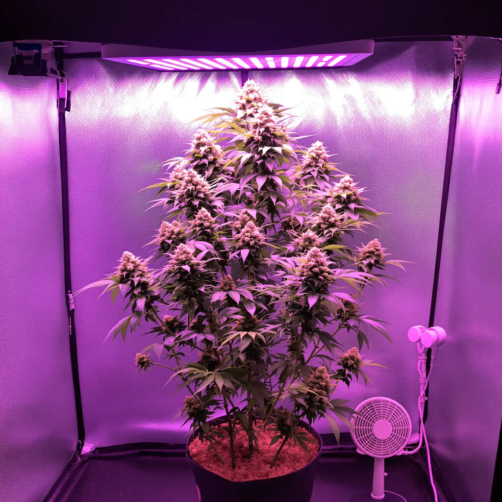Dutchberry cannabis plant in flowering stage — Short feminised