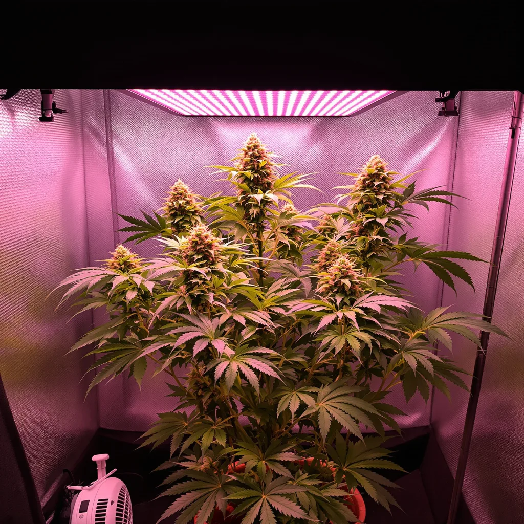 Dynamite cannabis plant in flowering stage — Short feminised