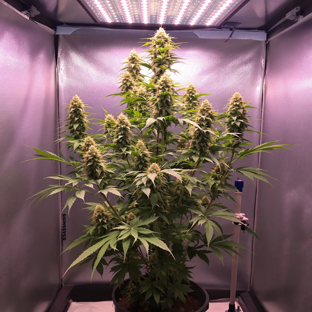 Early Miss cannabis plant in flowering stage — 90-120 cm. Medium feminised