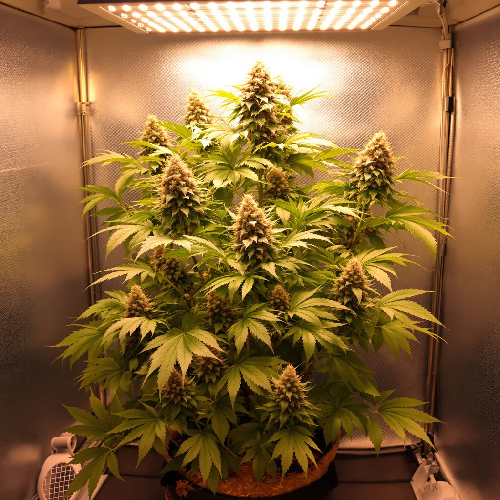 El Jefe cannabis plant in flowering stage — Short feminised