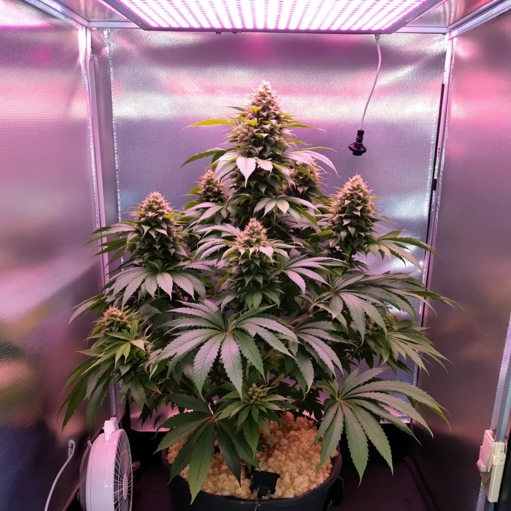 El Perro cannabis plant in flowering stage — 90-120 cm. Medium feminised
