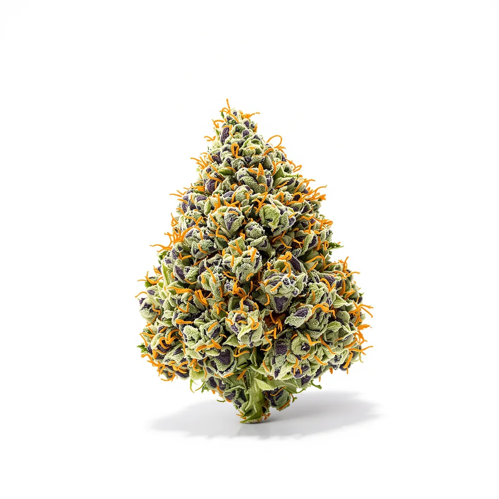 Euphoria Cookies 38% indica / 62% sativa flower with visible trichomes