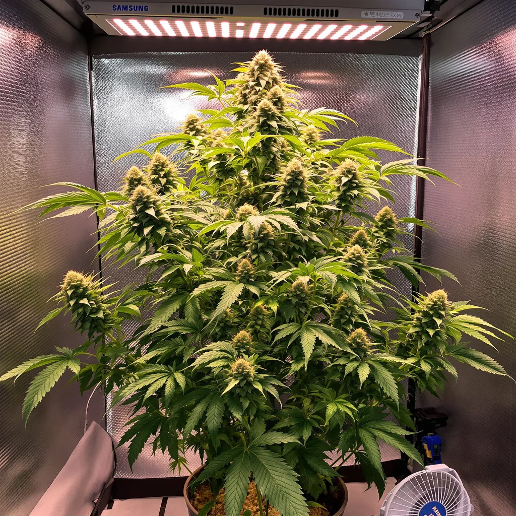 Ewok cannabis plant in flowering stage — Short feminised