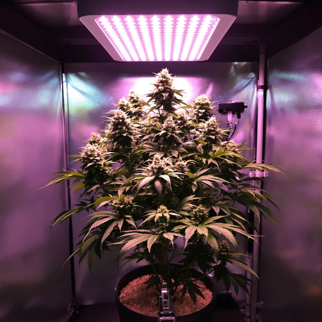 Extreme Cream cannabis plant in flowering stage — Small (0-120 cm) feminised