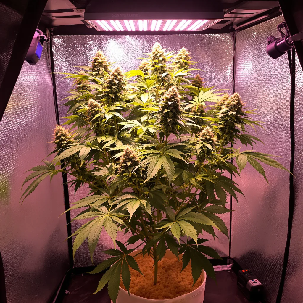 Faygo Red Pop cannabis plant in flowering stage — 80–180 cm feminised