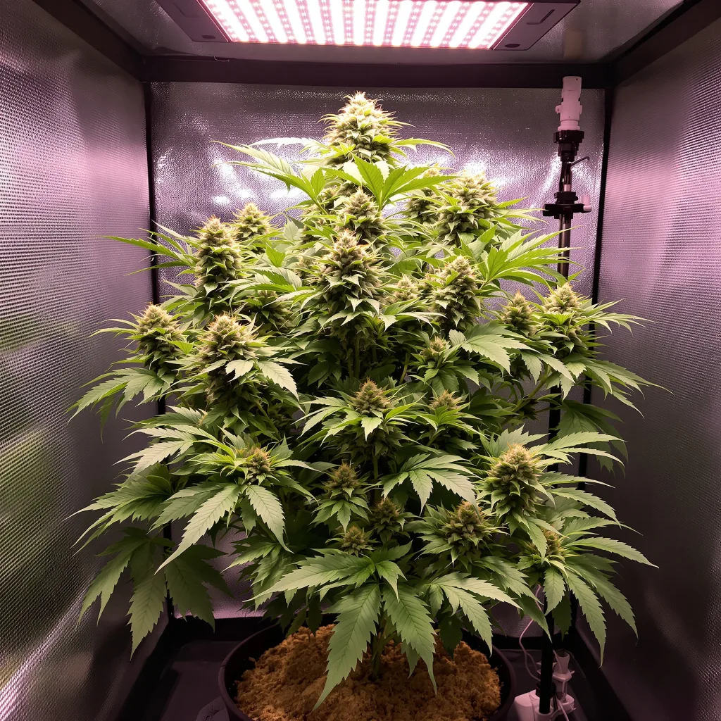 Fire OG cannabis plant in flowering stage — 150 cm feminised