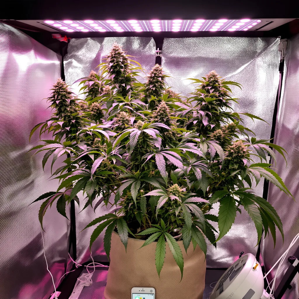 Flo OG cannabis plant in flowering stage — Short feminised