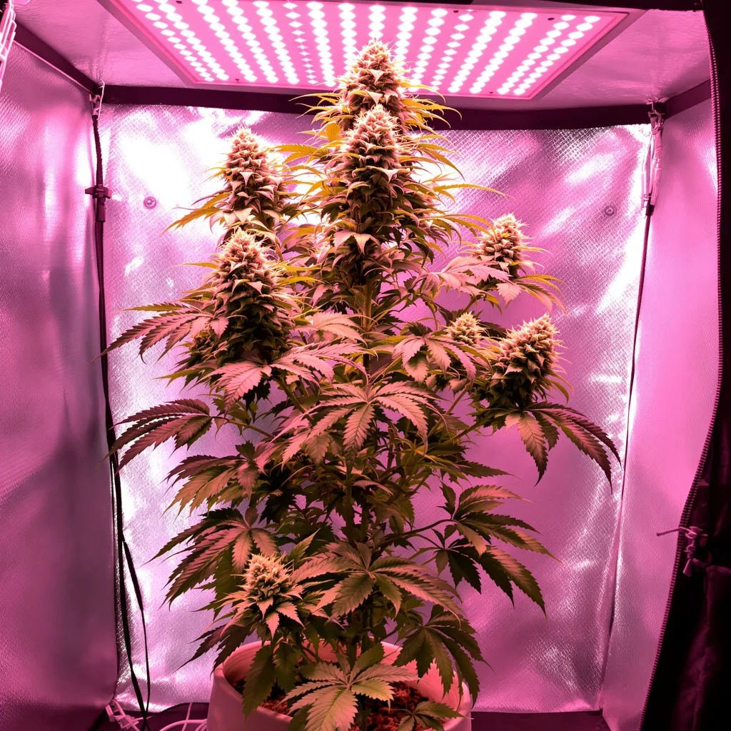 Four Star General cannabis plant in flowering stage — Short feminised