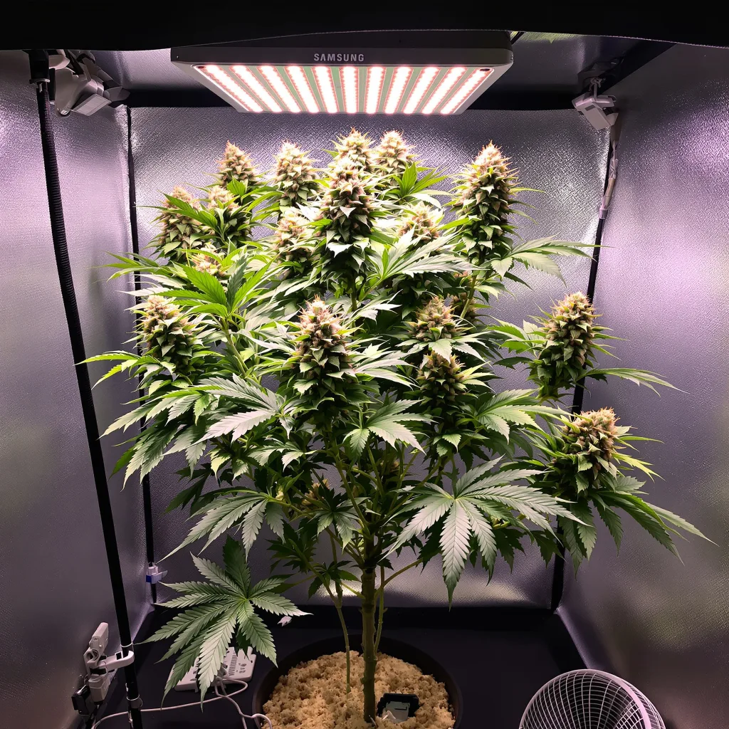 FPOG cannabis plant in flowering stage — Short autoflower