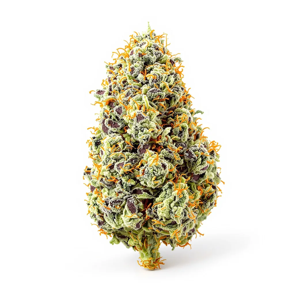 French Cookies 59% indica / 41% sativa flower with visible trichomes