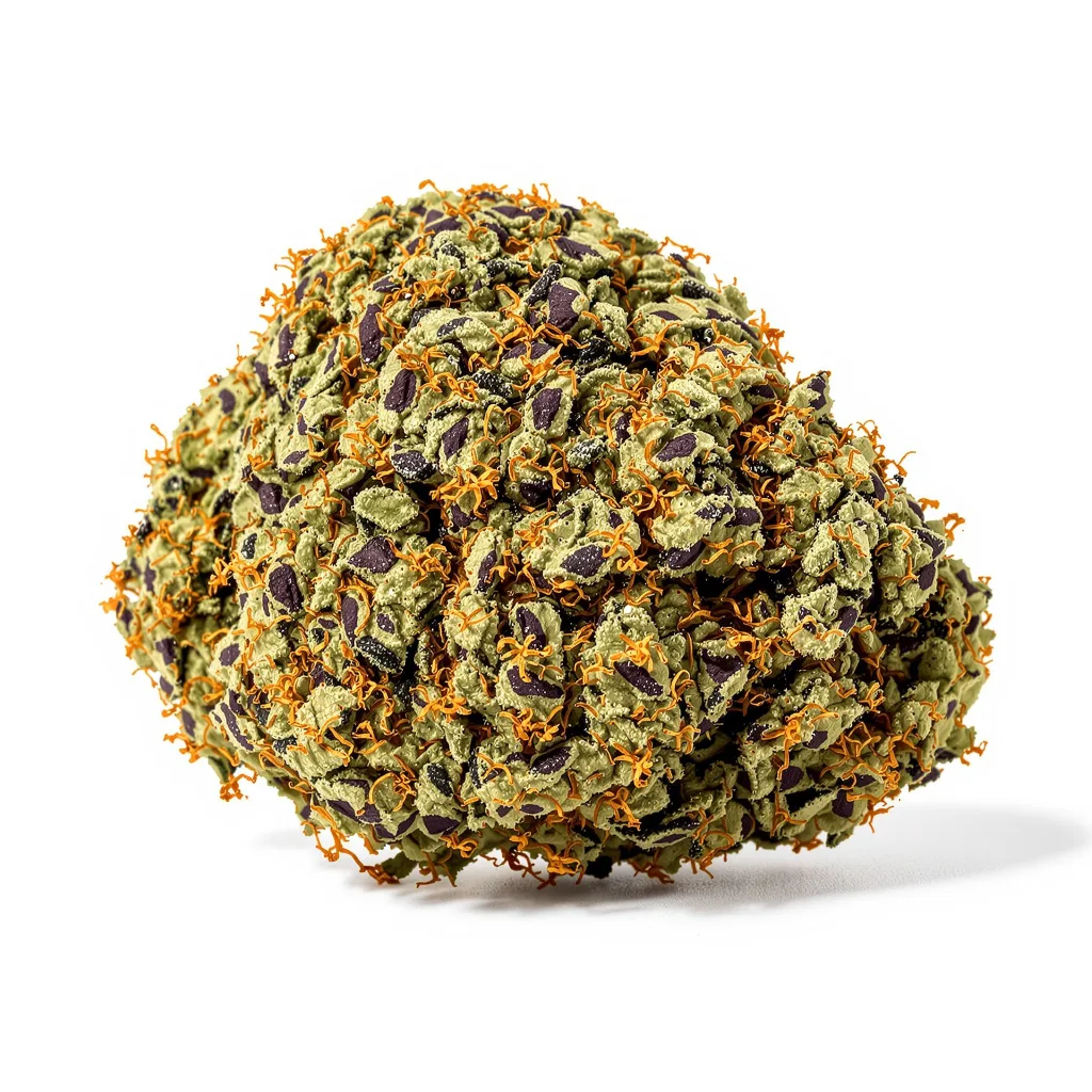 Fruit 78% indica / 22% sativa flower with visible trichomes