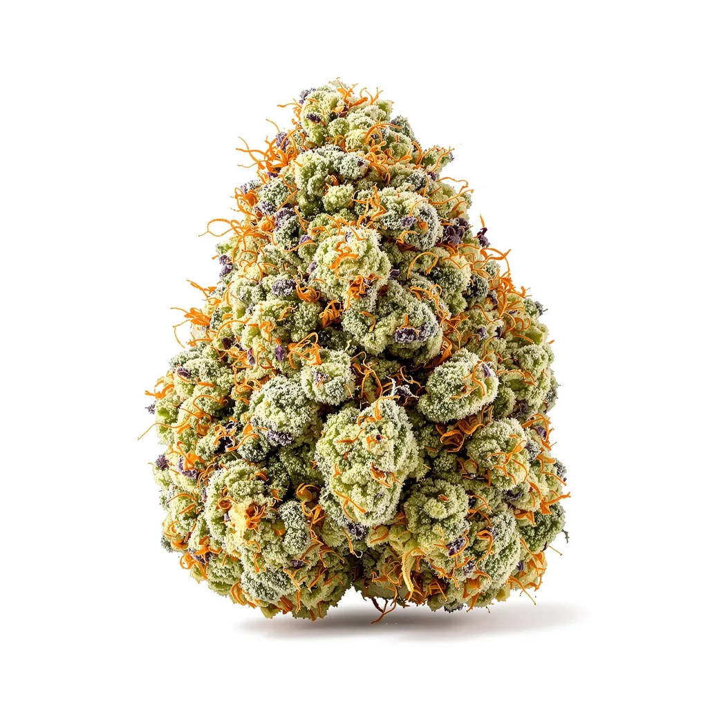 Future 45% indica / 55% sativa flower with visible trichomes