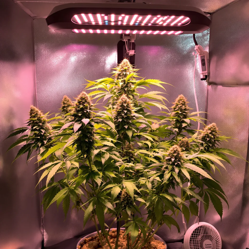 G13 Widow cannabis plant in flowering stage — Short autoflower