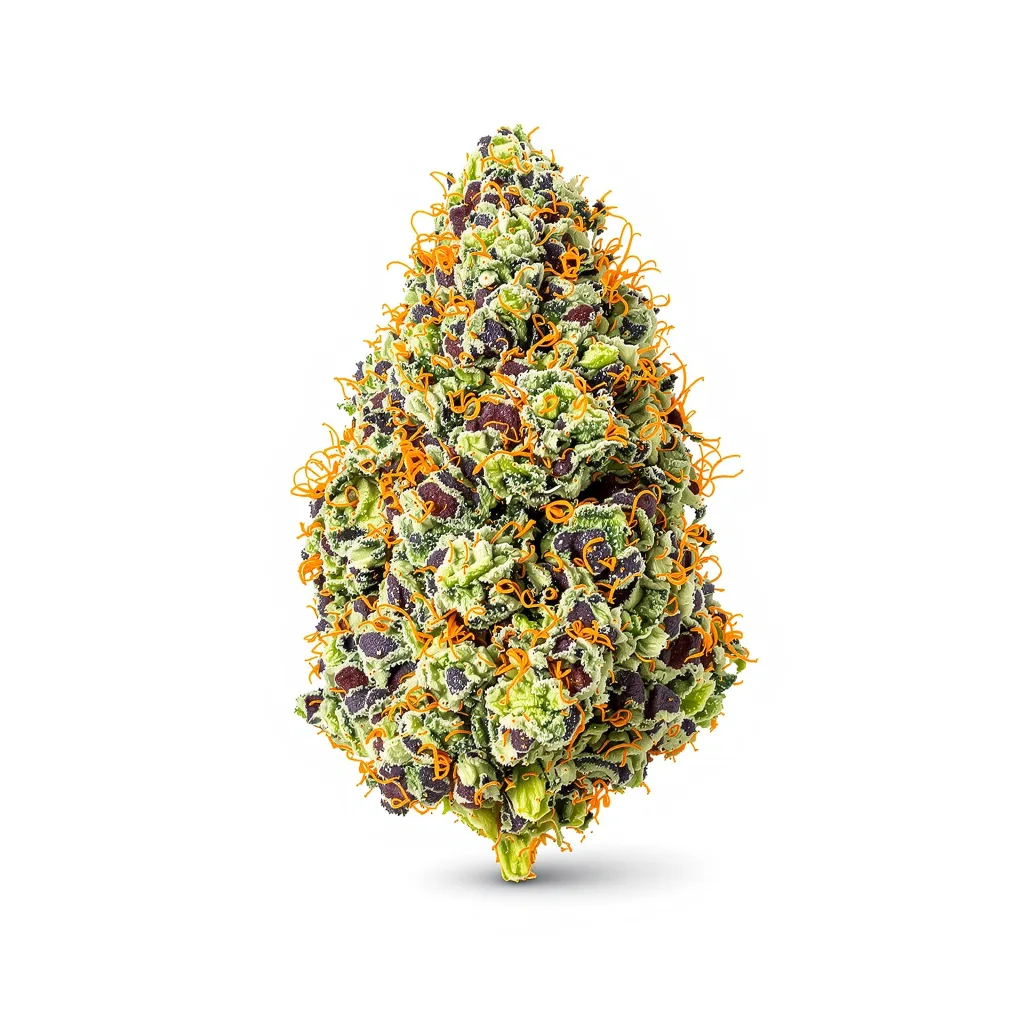 Ghost OG 60% indica / 40% sativa flower with visible trichomes