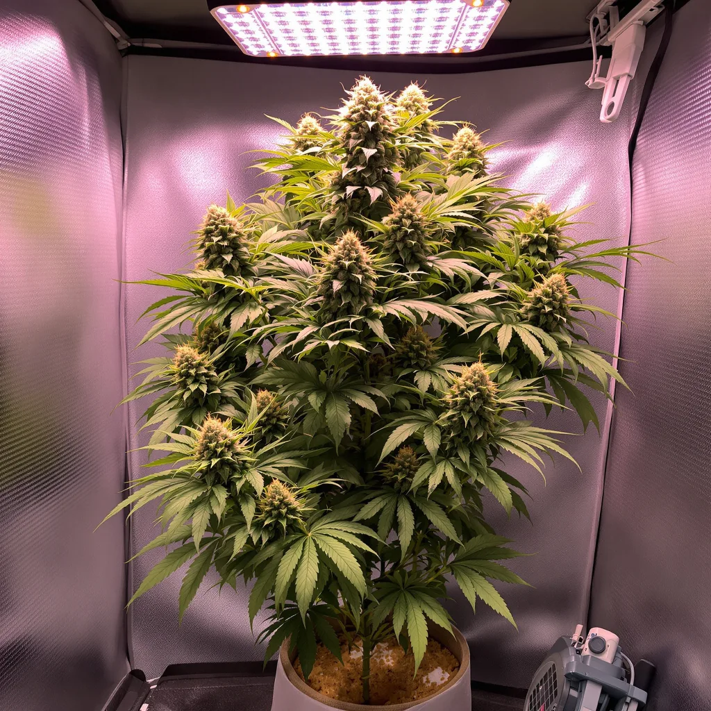 Gigabud cannabis plant in flowering stage — Short feminised