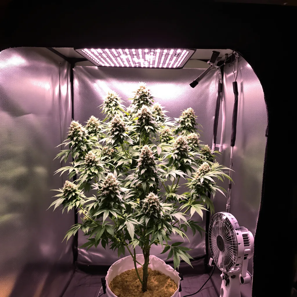 Glass Slipper cannabis plant in flowering stage — Short autoflower