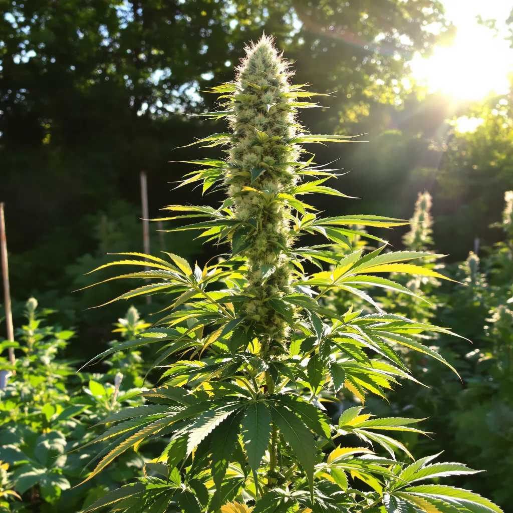 Glass Slipper 43% indica / 57% sativa flower with visible trichomes