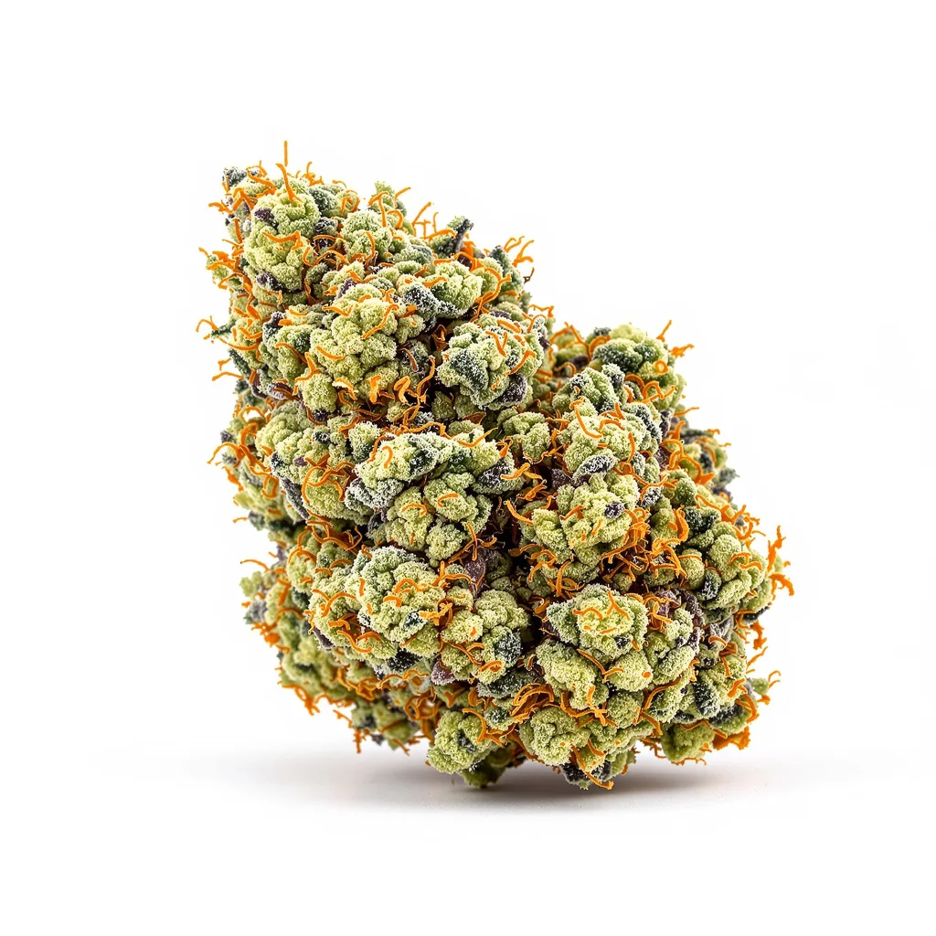 Glass Slipper 43% indica / 57% sativa flower with visible trichomes