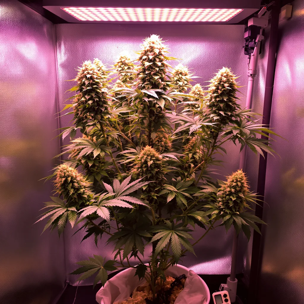 G.O.A.T Pack cannabis plant in flowering stage — 90–150 cm feminised