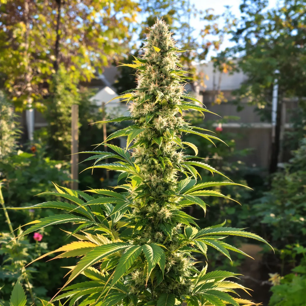 Godzilla Cookies 49% indica / 51% sativa flower with visible trichomes