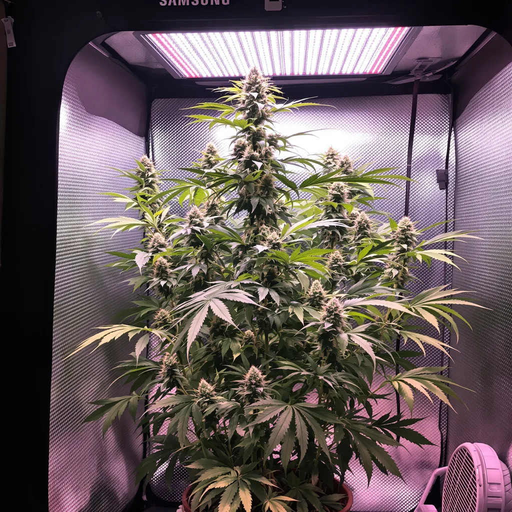 Goji OG cannabis plant in flowering stage — Tall feminised