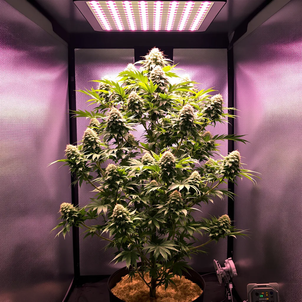 Golden Ticket cannabis plant in flowering stage — Medium autoflower