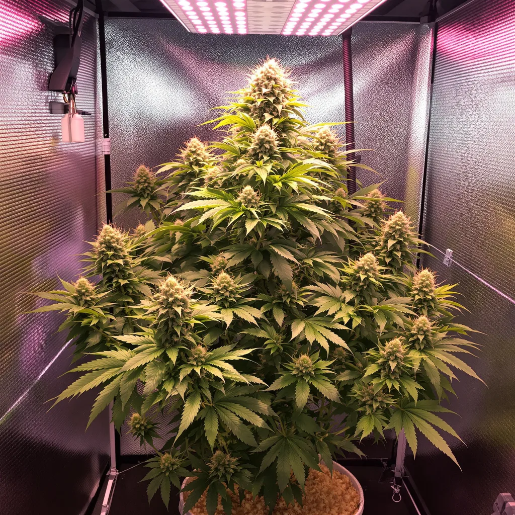 Grand Hindu cannabis plant in flowering stage — Short feminised