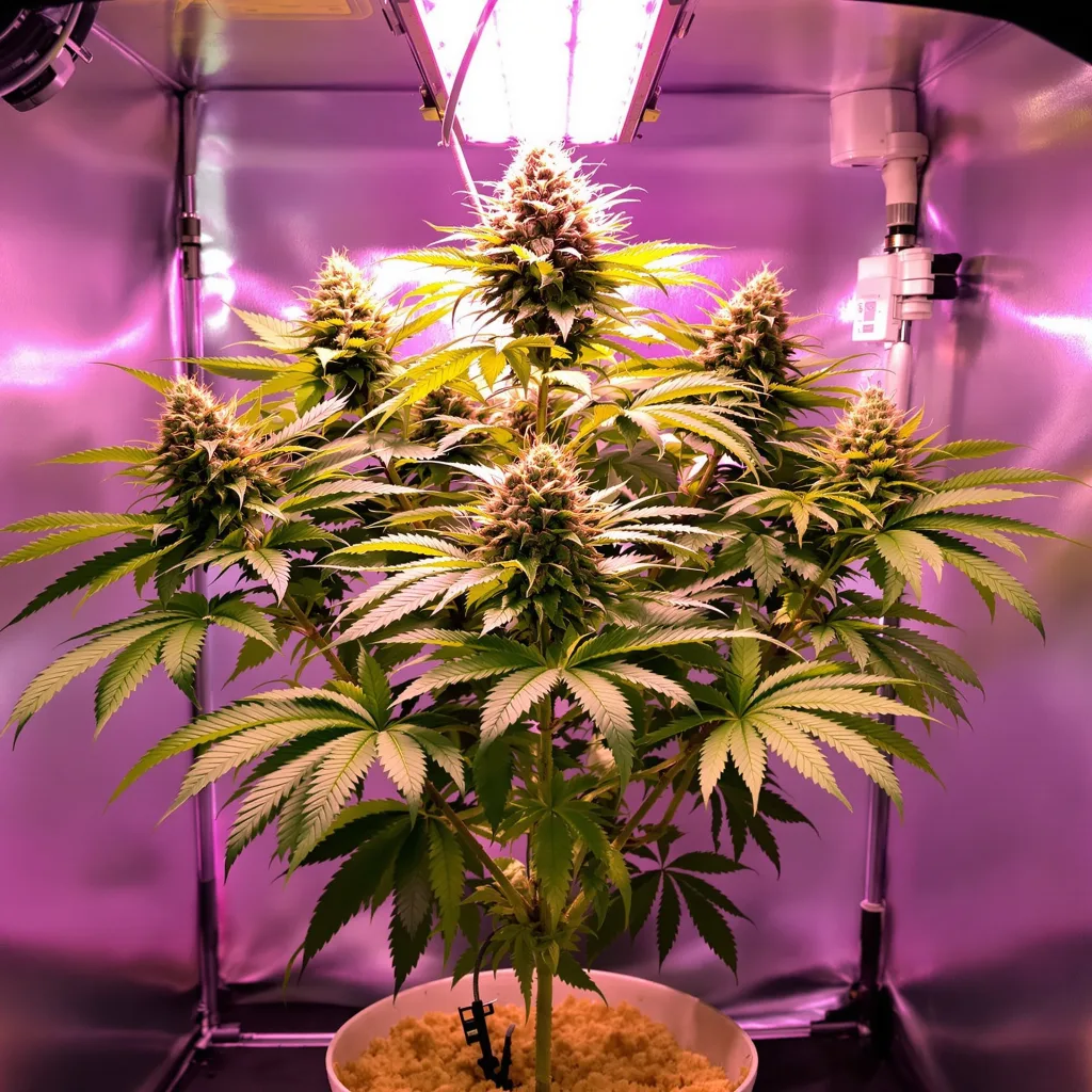 Grape Cookies cannabis plant in flowering stage — Short autoflower