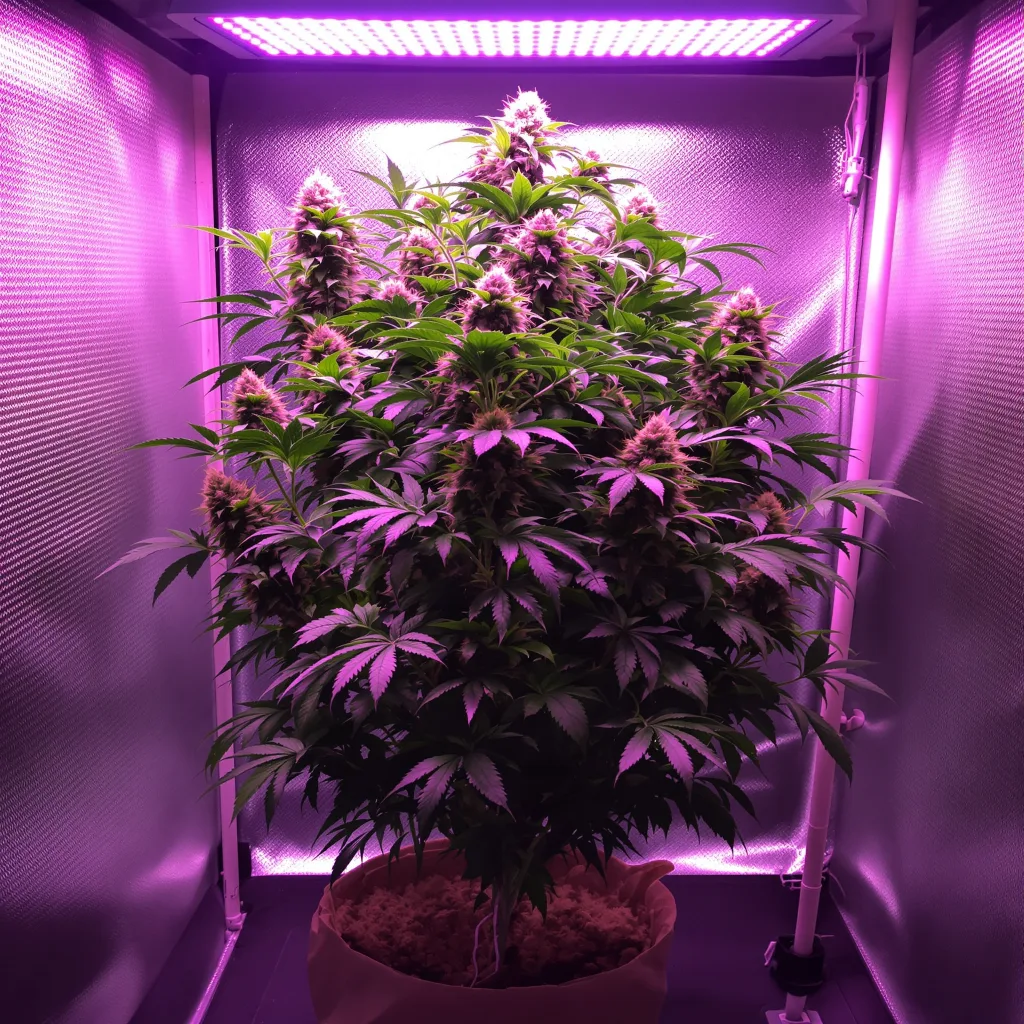 Grape Cookies cannabis plant in flowering stage — Small (0-120 cm) feminised