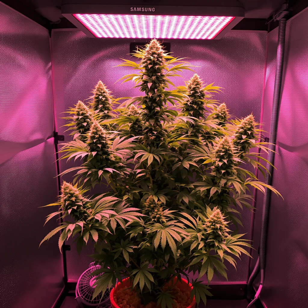 Grape Gelato cannabis plant in flowering stage — Small (0-120 cm) feminised