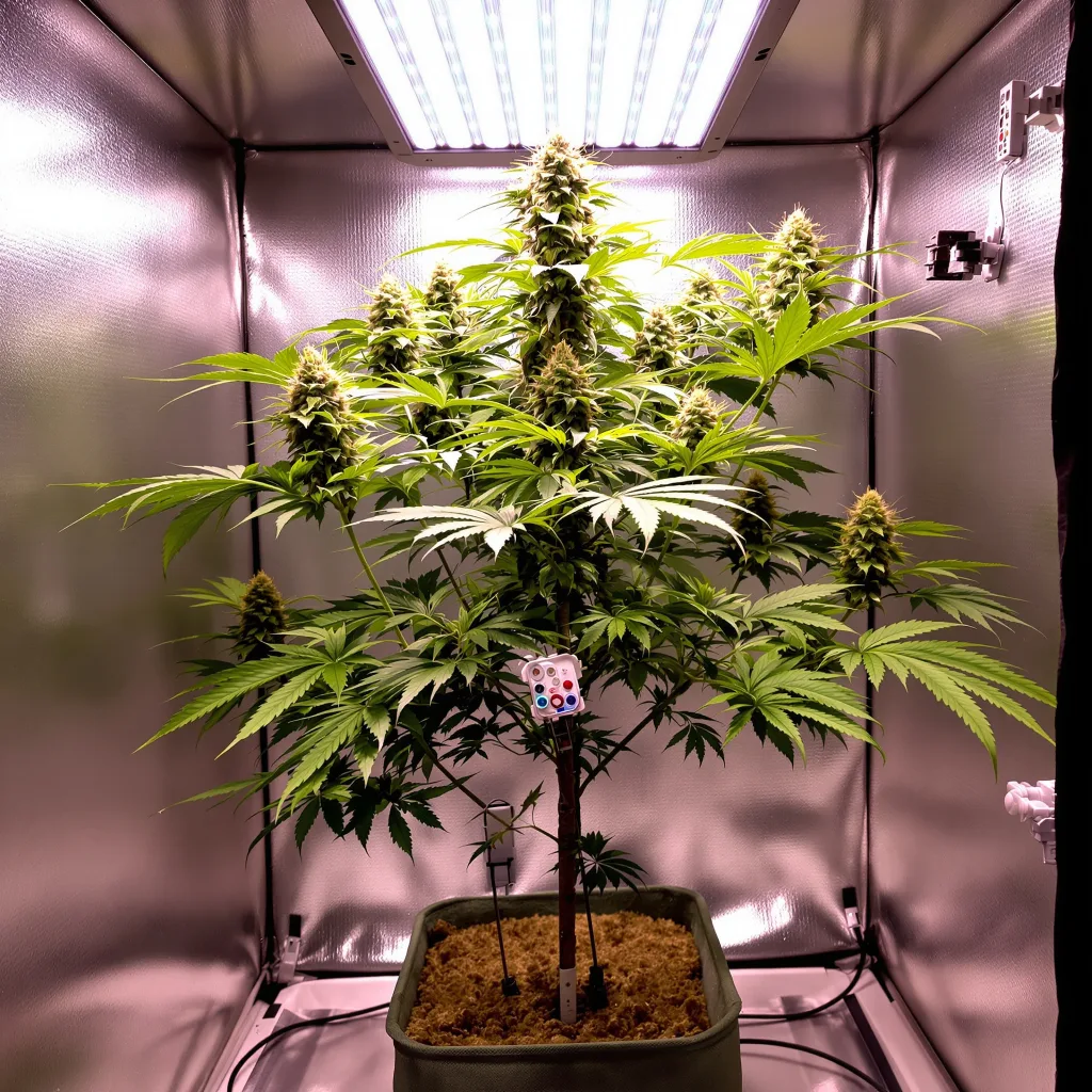 Grape Skunk cannabis plant in flowering stage — 90-120 cm. Medium autoflower