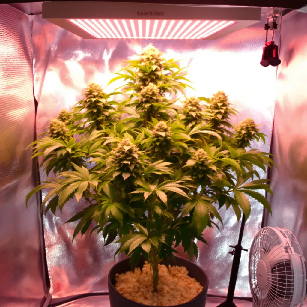 Grape Skunk cannabis plant in flowering stage — Medium (150-245 cm) feminised
