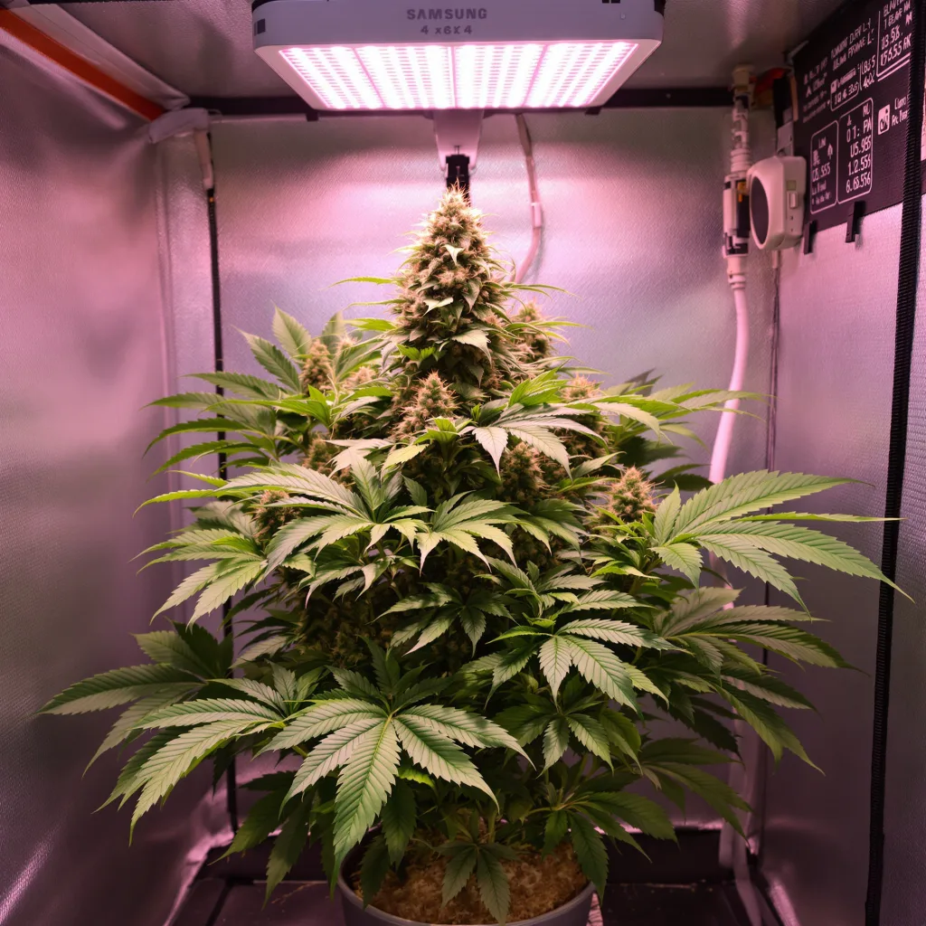 Grape Soda cannabis plant in flowering stage — Medium autoflower