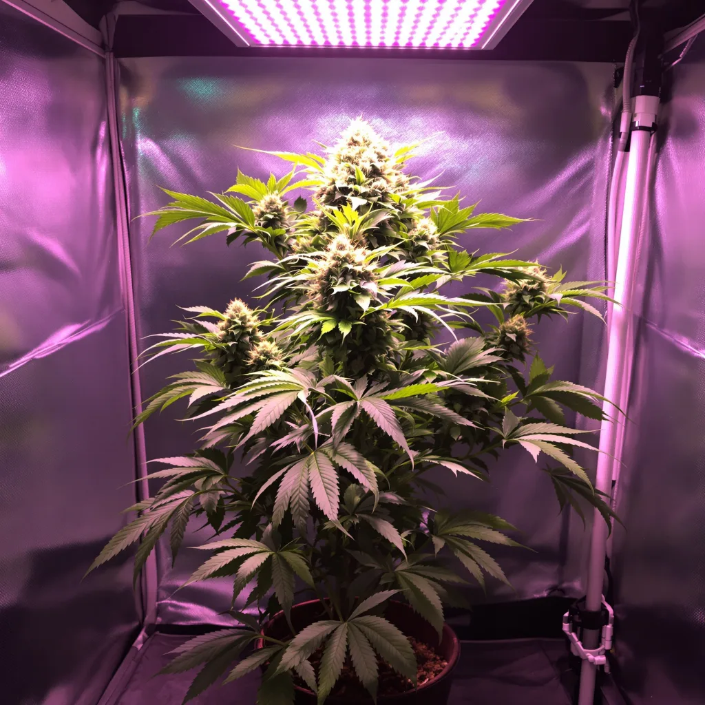 Grape Soda cannabis plant in flowering stage — Small (0-120 cm) feminised
