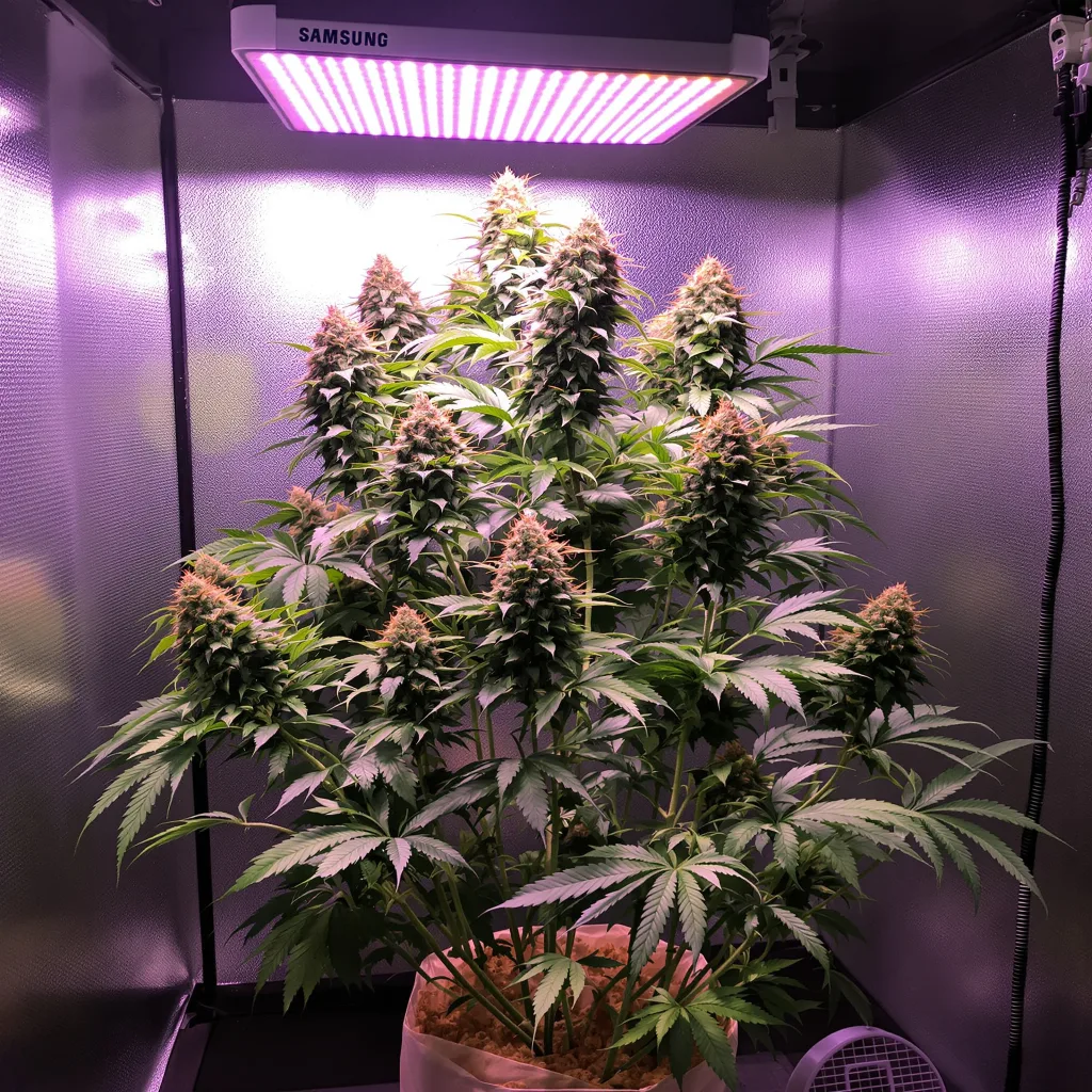 Green Candy cannabis plant in flowering stage — 100–140 cm feminised