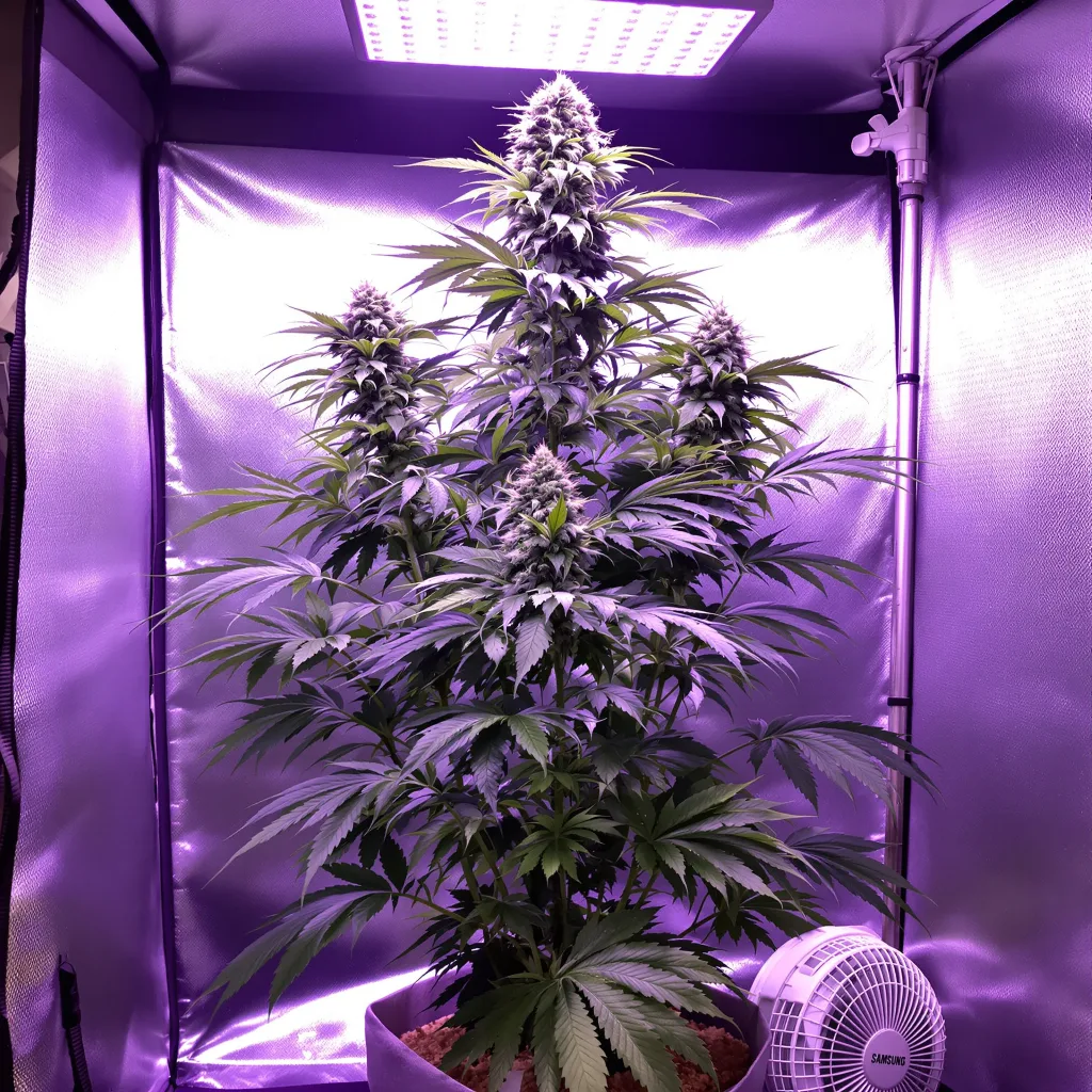 Green Dream cannabis plant in flowering stage — Small (0-120 cm) feminised