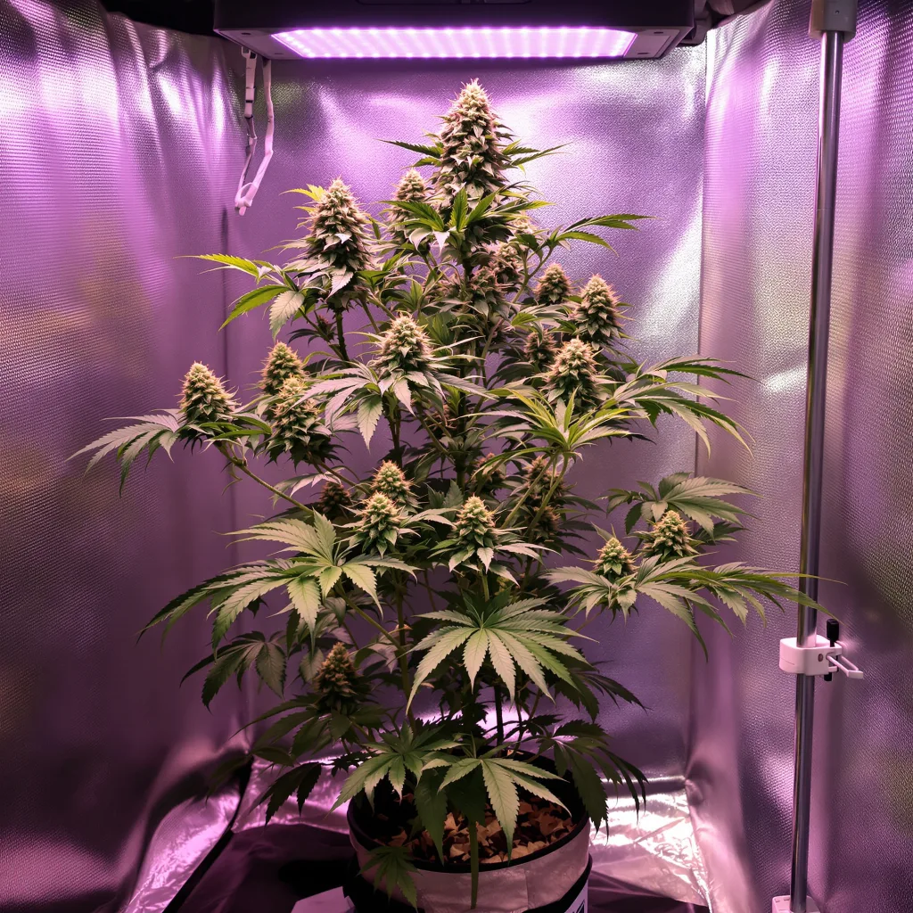 Green Line OG cannabis plant in flowering stage — Small (0-120 cm) feminised