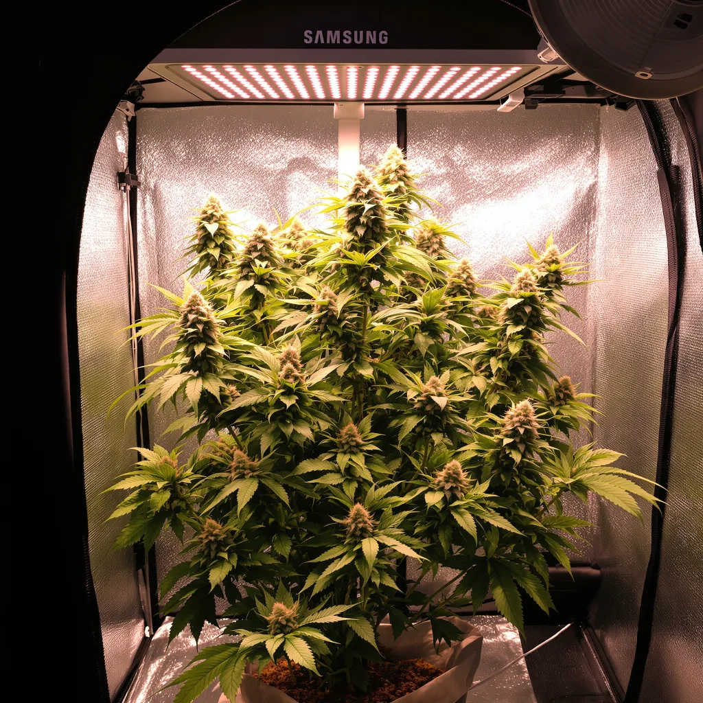Green Poison cannabis plant in flowering stage — Medium feminised