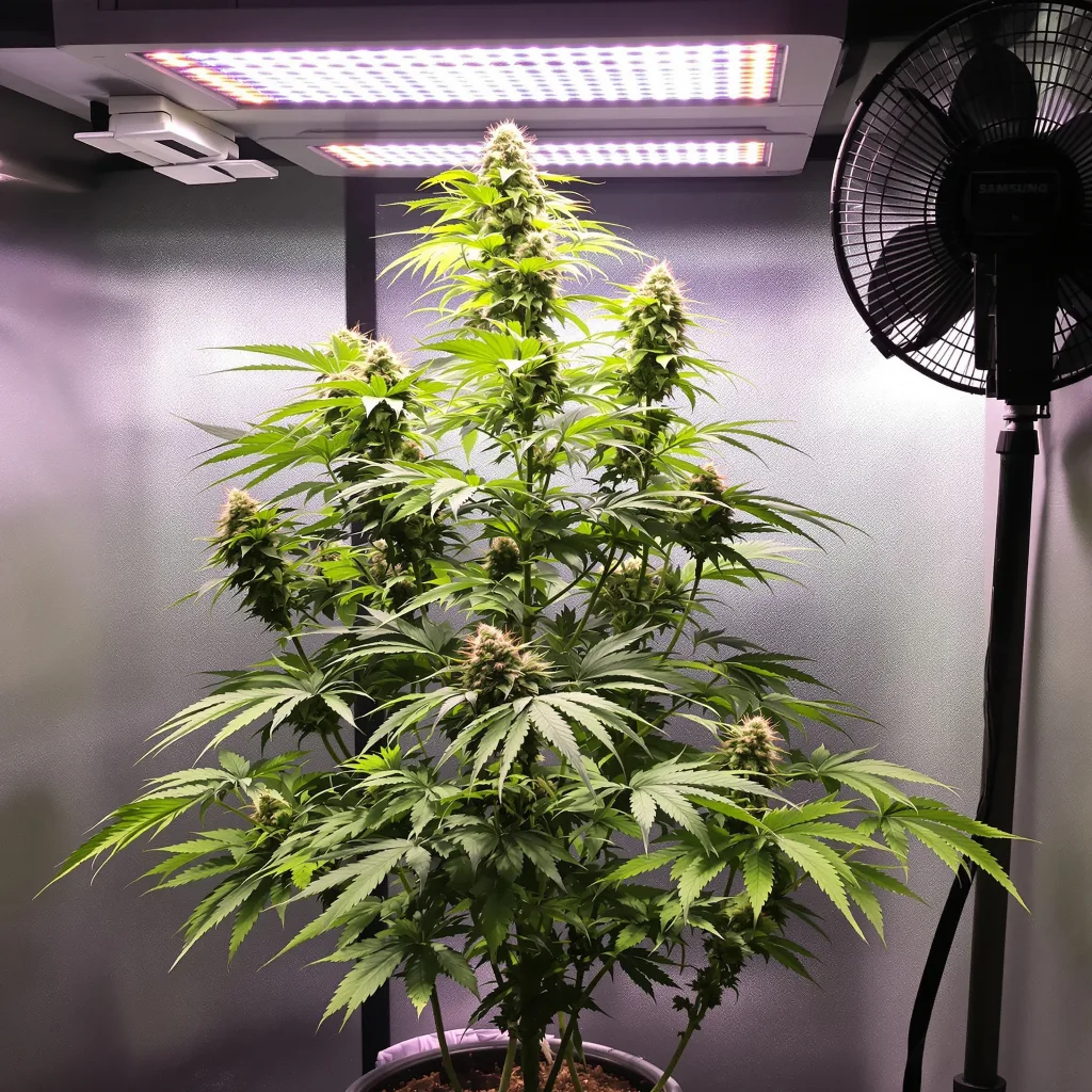 Grilled Cheese cannabis plant in flowering stage — 100–140 cm autoflower