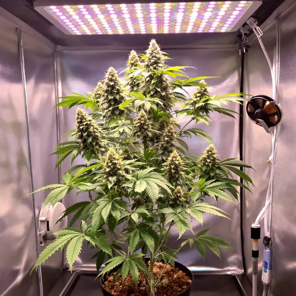 Guido Kush cannabis plant in flowering stage — 170–210 cm feminised