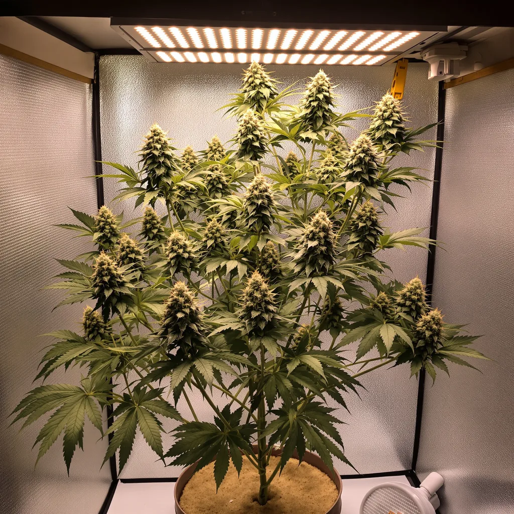 Gupta Kush cannabis plant in flowering stage — 120–160 cm feminised