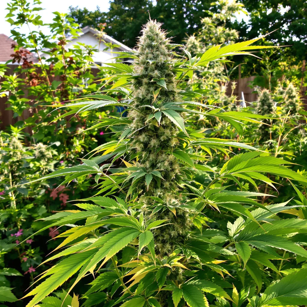 Gupta Kush 44% indica / 56% sativa flower with visible trichomes