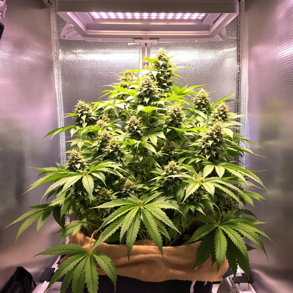 Harmonia cannabis plant in flowering stage — Short feminised