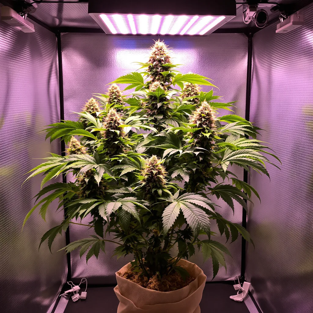 Hashbar OG cannabis plant in flowering stage — Medium (150-245 cm) feminised