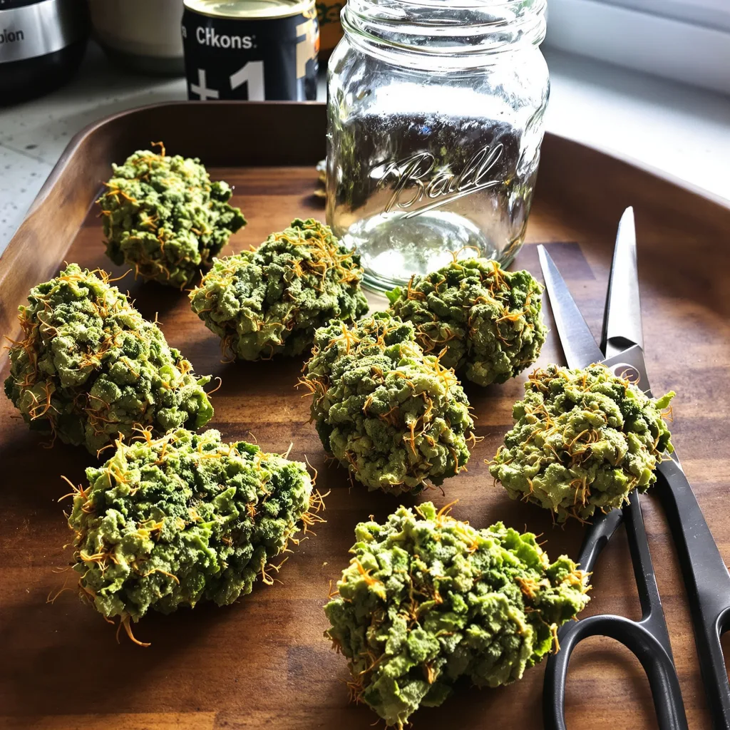 Hempstar 11% indica / 89% sativa flower with visible trichomes