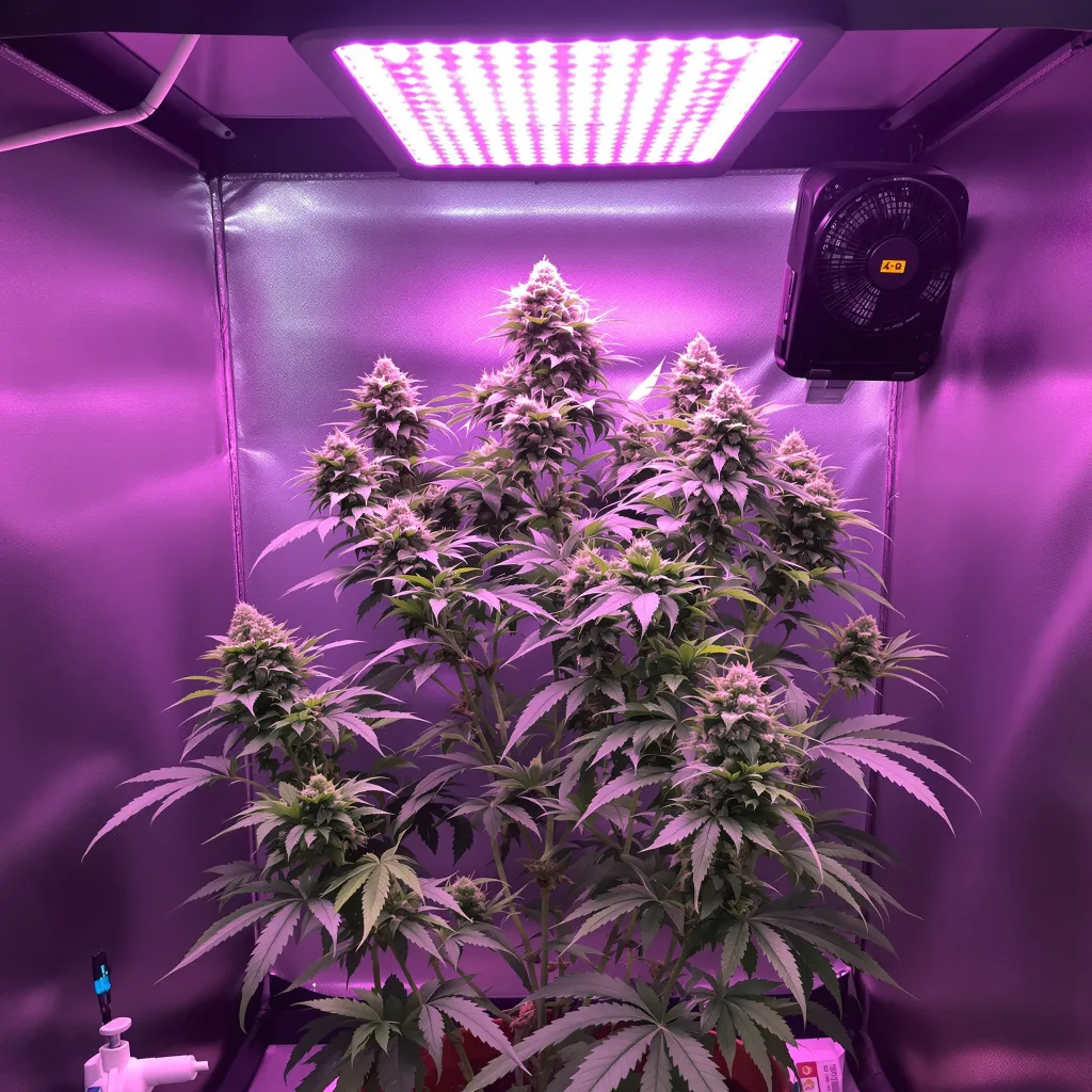 High Resin Pack cannabis plant in flowering stage — 100–140 cm feminised