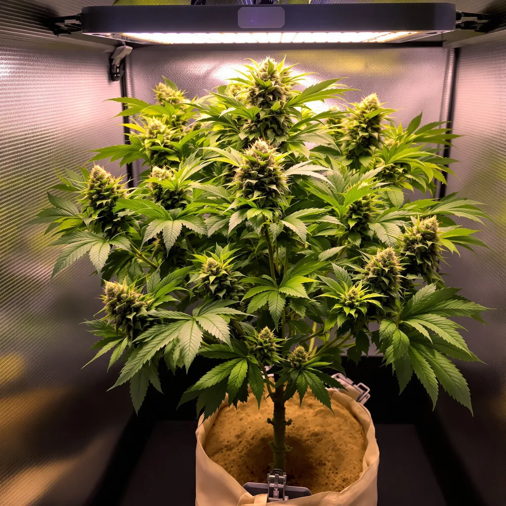 Hindu Kush cannabis plant in flowering stage — Short feminised
