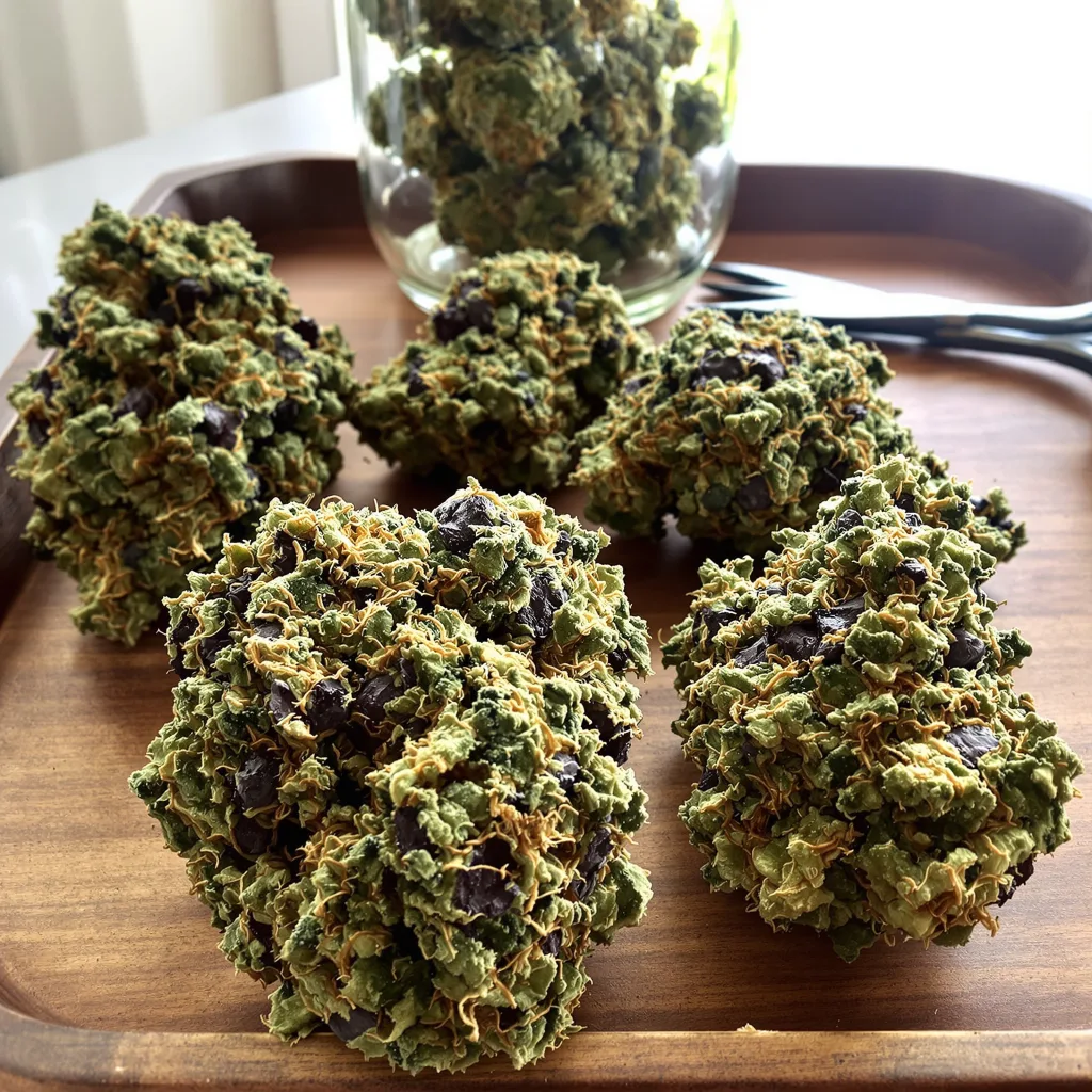 Humboldt Dream 79% indica / 21% sativa flower with visible trichomes